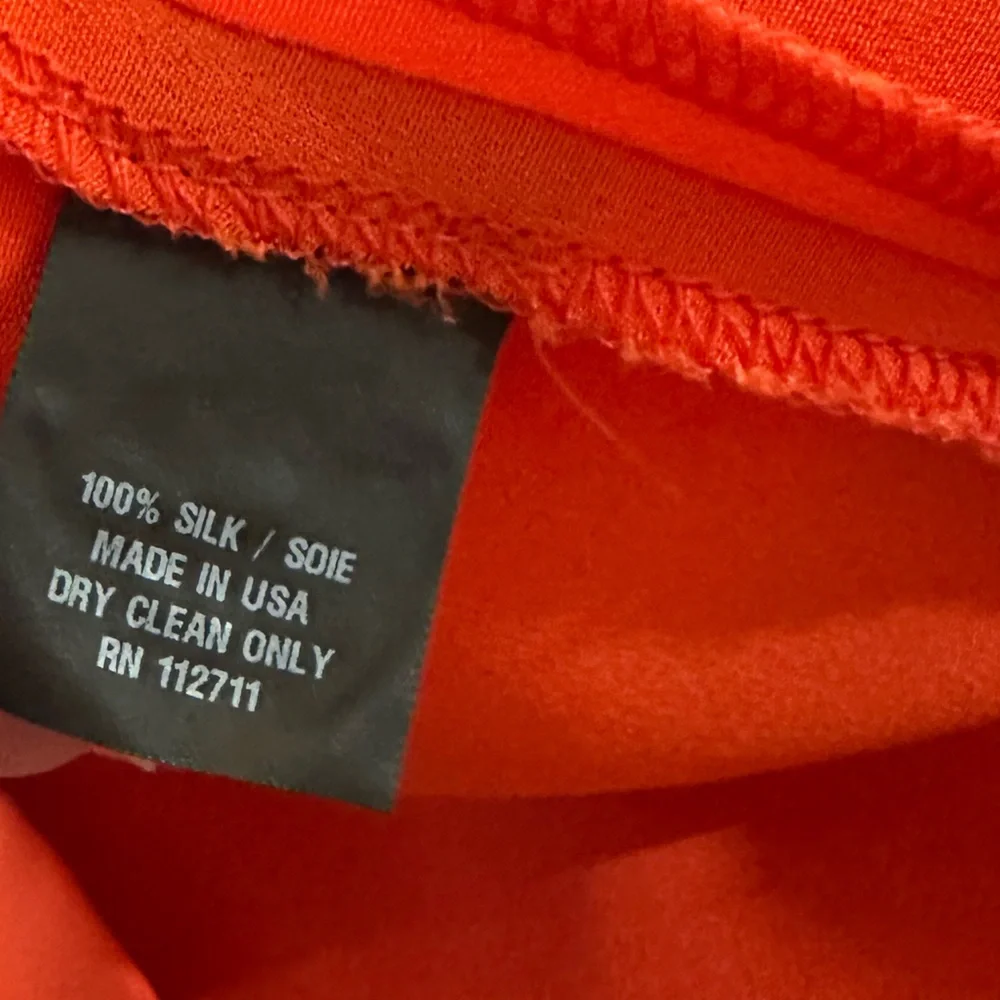 Jay Godfrey Orange Sleeveless Ruffle Collar Mini Dress. New With Tags! Size 4 - Picture 14 of 14